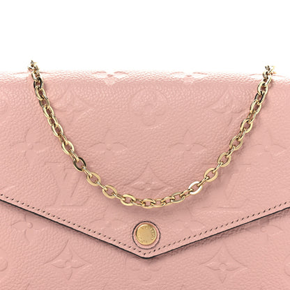 Louis Vuitton Empreinte Pochette Felicie Chain Wallet Rose Poudre 8 of 10