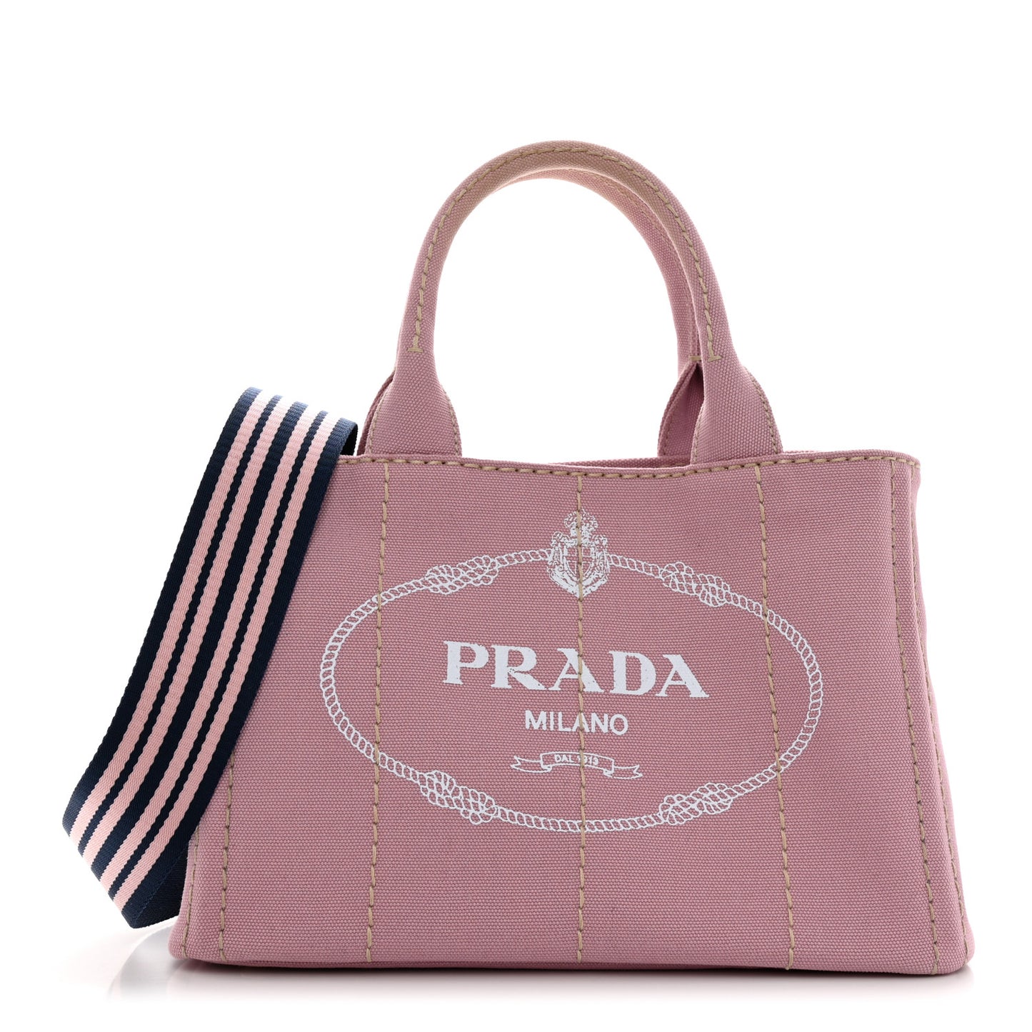 Canapa Small Logo Tote Alabastro White