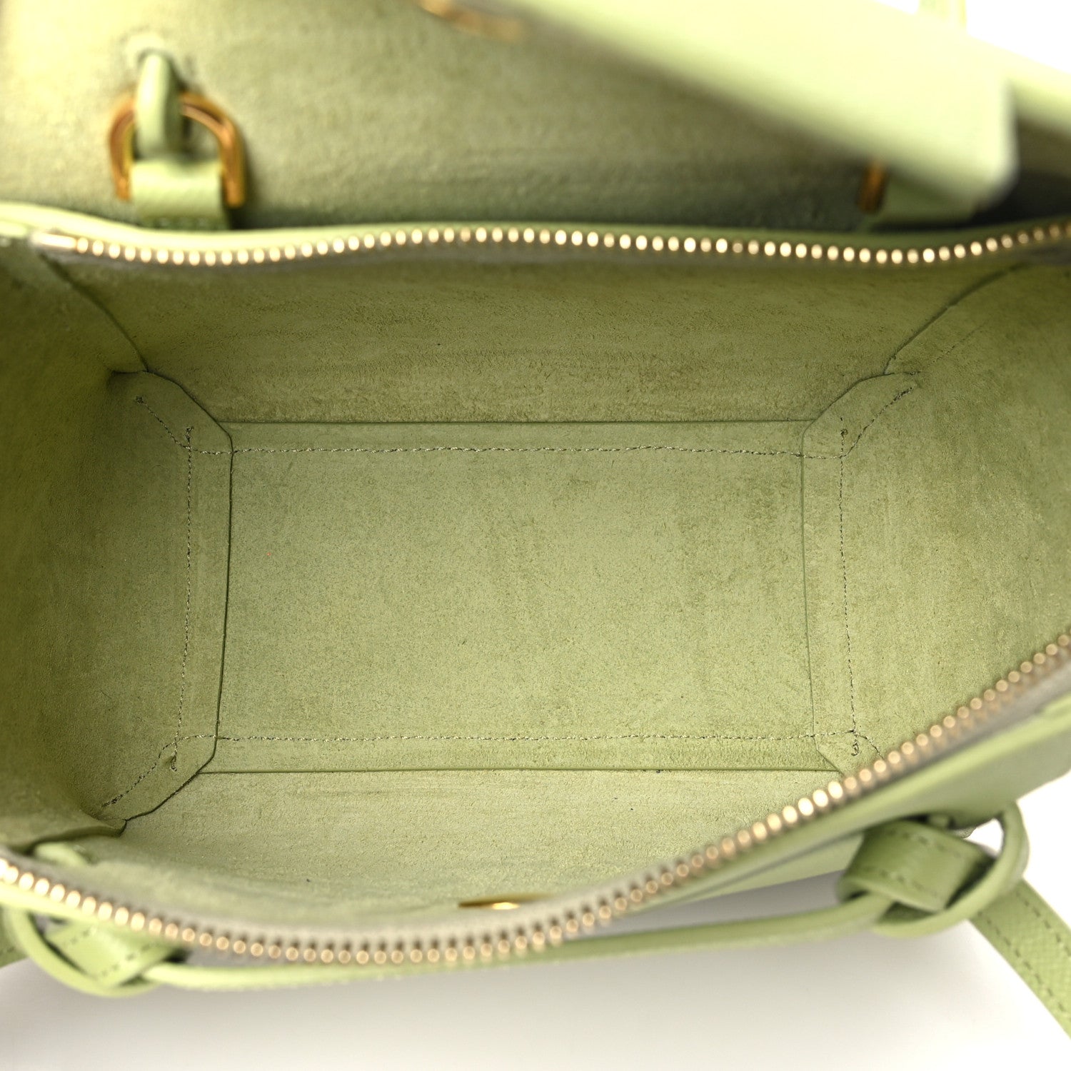 Celine Grained Calfskin Nano Belt Bag Vert D'eau 5 of 11