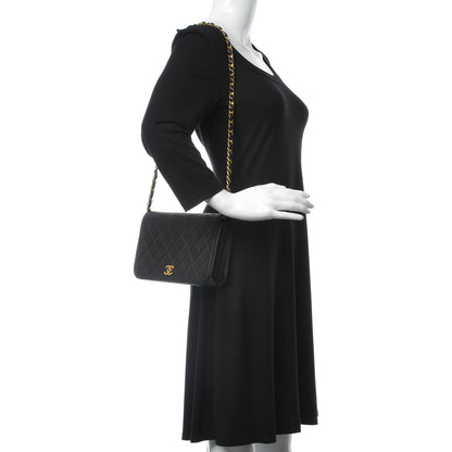 Chanel Lambskin Quilted Small Single Flap Black 2 of 8