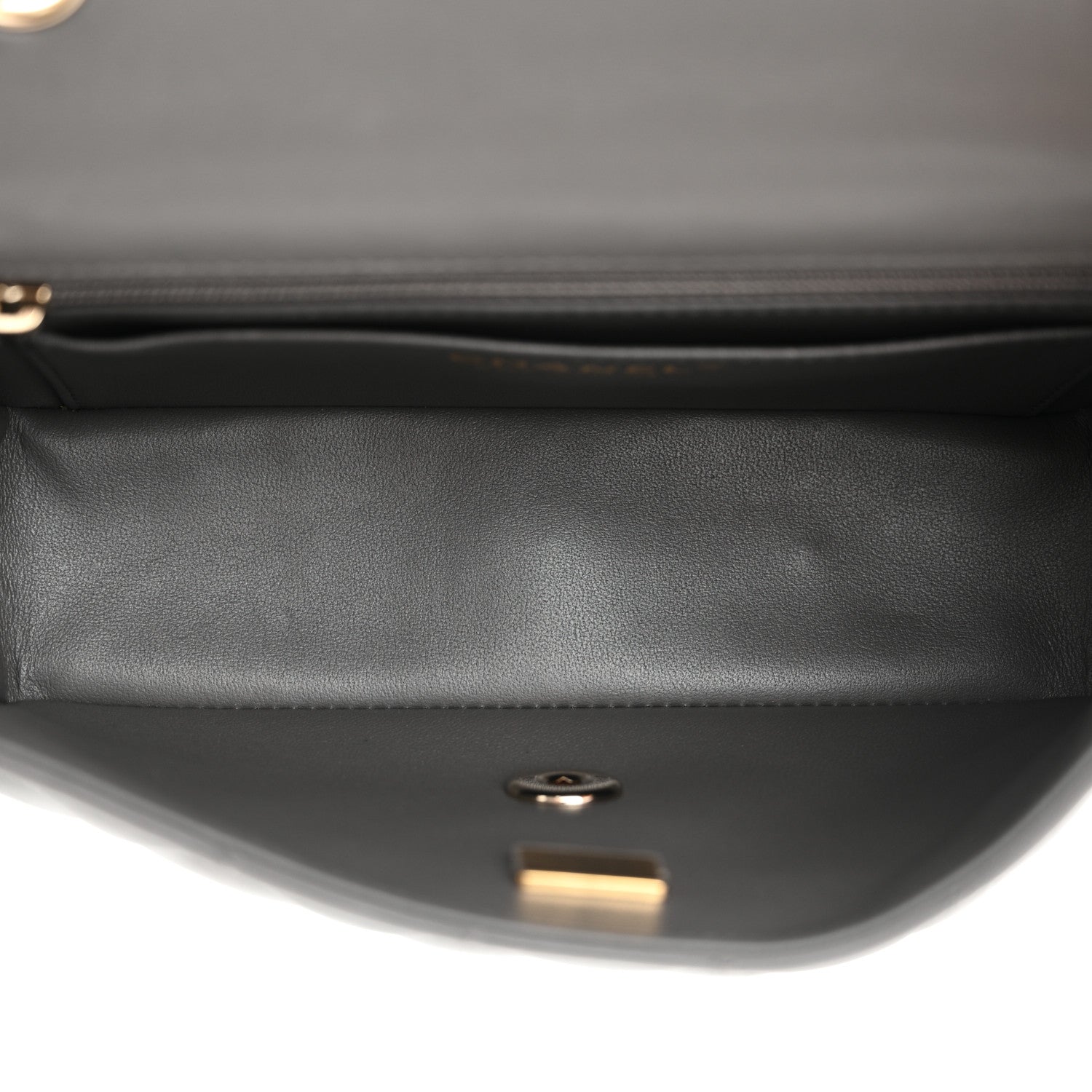 Chanel Lambskin Quilted Mini Rectangular Flap Dark Grey 5 of 11