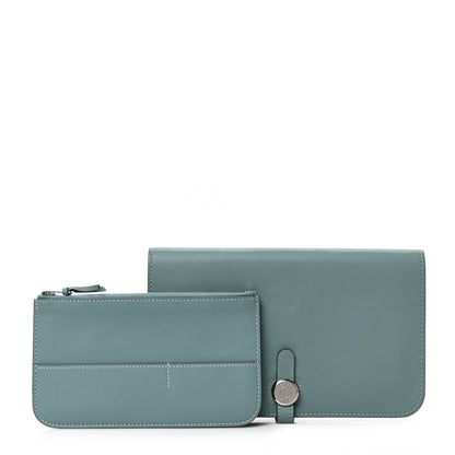 Hermes Evercolor Dogon Duo Wallet Ciel 1 of 9