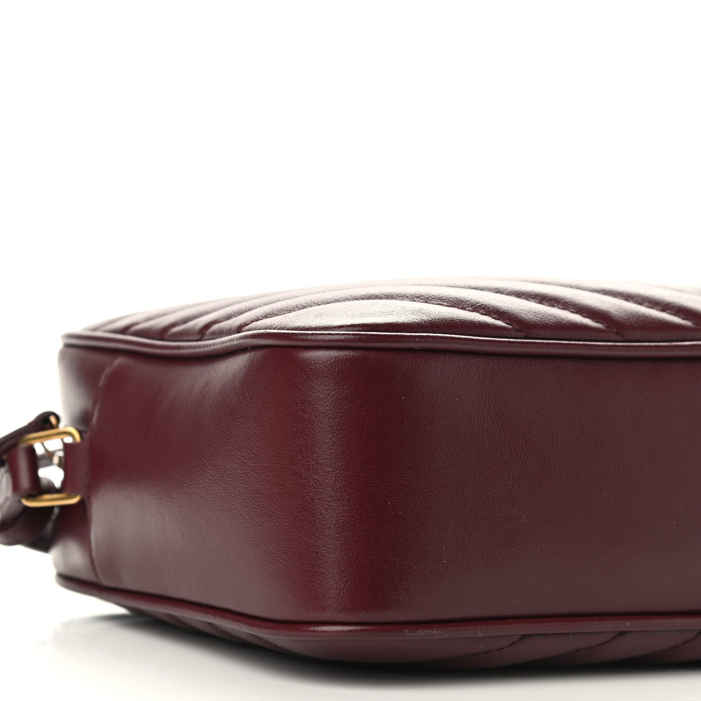 Calfskin Matelasse Monogram Lou Camera Bag Dark Legion Red