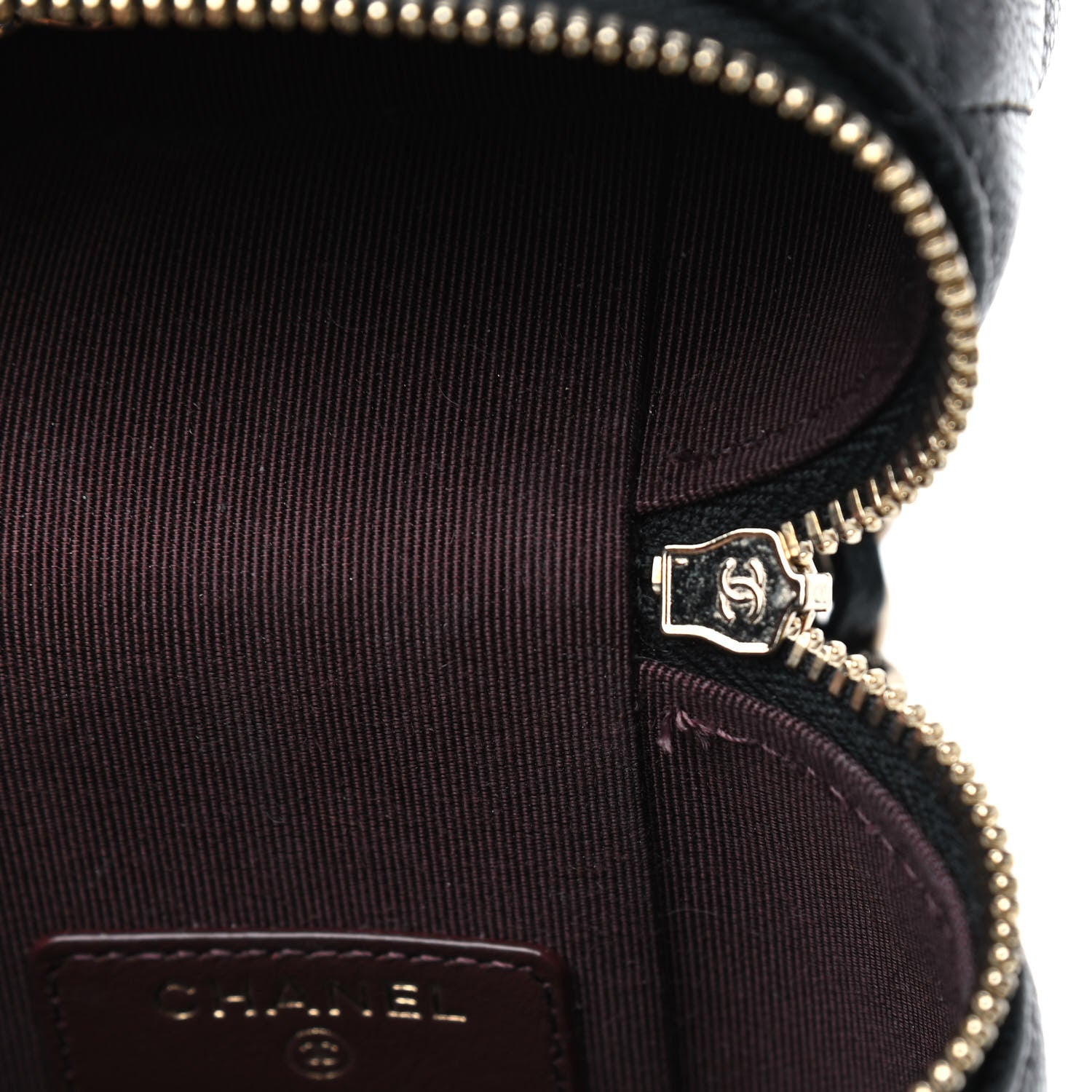 Chanel Caviar Quilted Phone Holder With Chain Black 5 of 5
