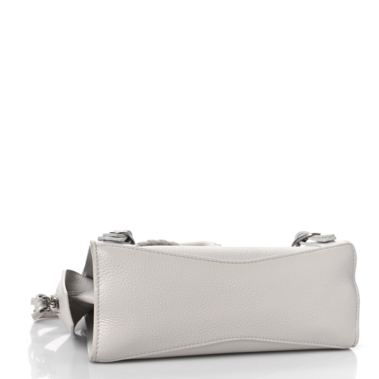 Balenciaga Grained Calfskin Neo Classic Silver Hardware Mini City Chalky White 5 of 10