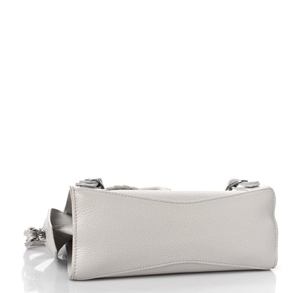 Balenciaga Grained Calfskin Neo Classic Silver Hardware Mini City Chalky White 5 of 10