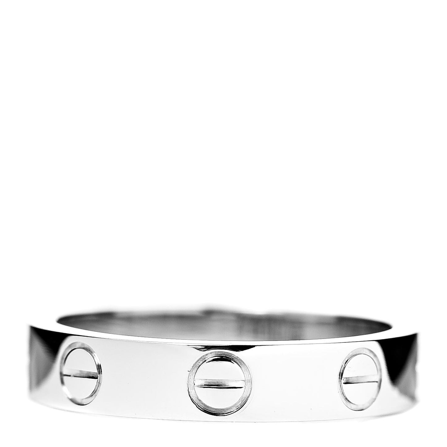 18K White Gold 3.5mm LOVE Wedding Band Ring 49 5