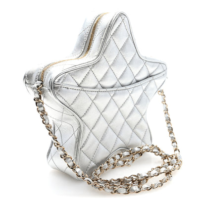 Chanel Metallic Lambskin Walk Of Fame Bag Silver 3 of 10