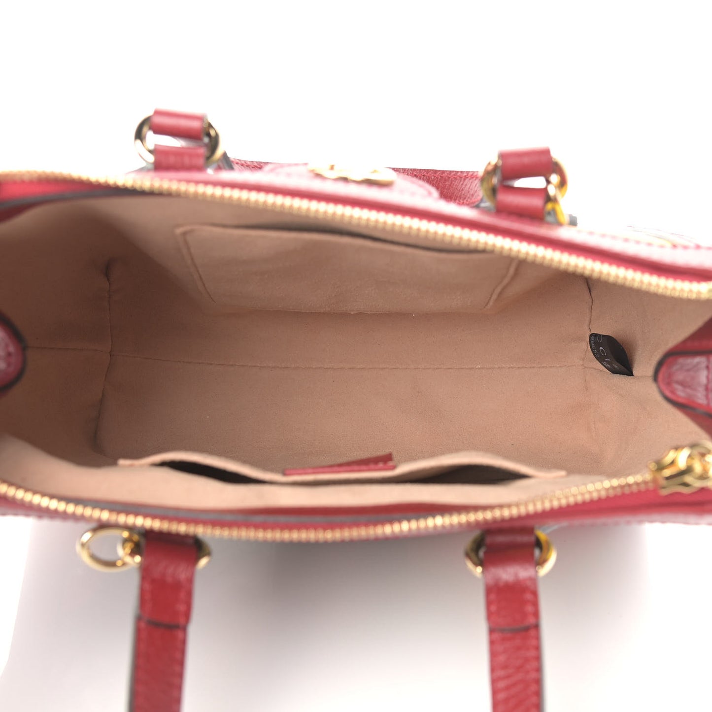 GG Supreme Monogram Flora Web Small Ophidia Tote Bag Red
