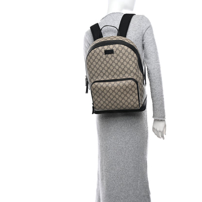 Gucci GG Supreme Monogram Medium Backpack Black 2 of 11