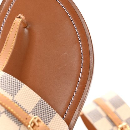 Louis Vuitton Damier Azur Palma Flat Thong Sandals 37 10 of 12