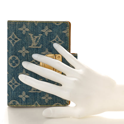 Louis Vuitton Monogram Denim Agenda PM Blue 2 of 10