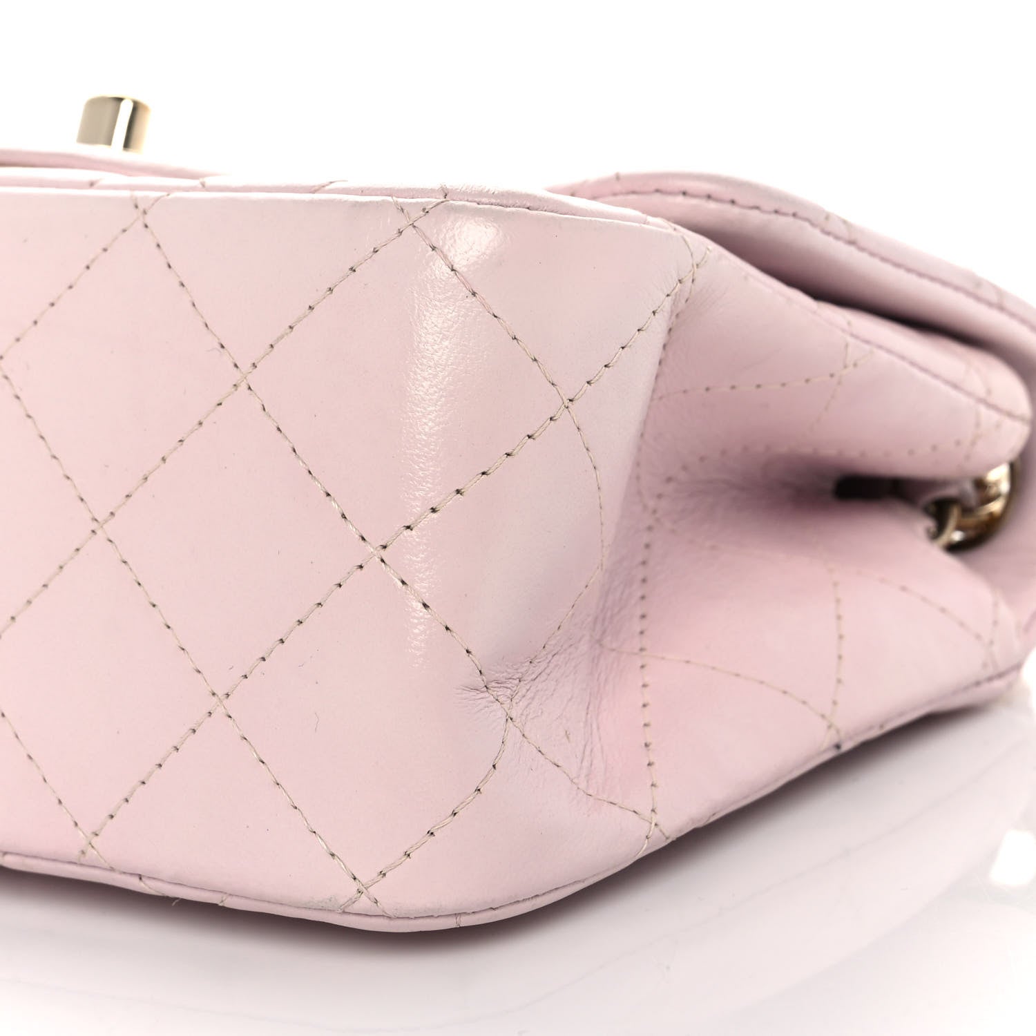 Chanel Lambskin Quilted Mini Square Flap Light Pink 9 of 9