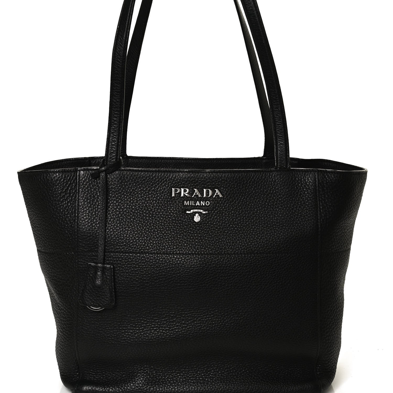 Prada Vitello Phenix Shopping Tote Black 7 of 9