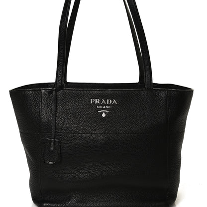 Prada Vitello Phenix Shopping Tote Black 7 of 9
