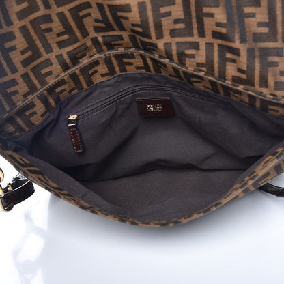 Fendi Zucca Patent Large Mia Shoulder Flap Tobacco 5 of 7