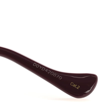 Gucci Acetate Rectangular Frame Chain Sunglasses GG1022S Burgundy 7 of 9