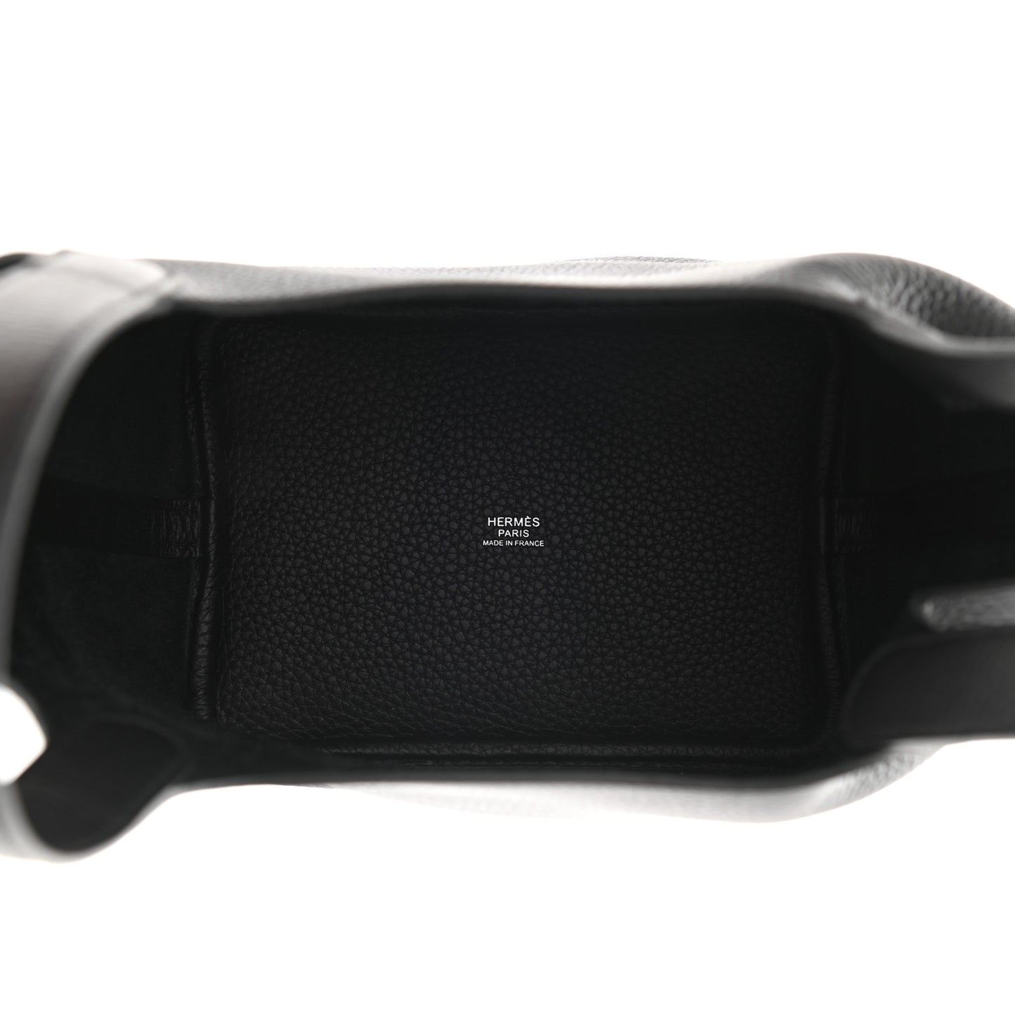 Taurillon Clemence Monochrome Picotin Lock 18 PM Black