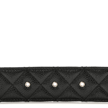 Chanel Caviar Quilted CC Belt 80 32 Black 7 of 7