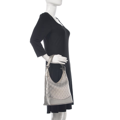 Gucci Guccissima Small Shoulder Bag Silver 2 of 14