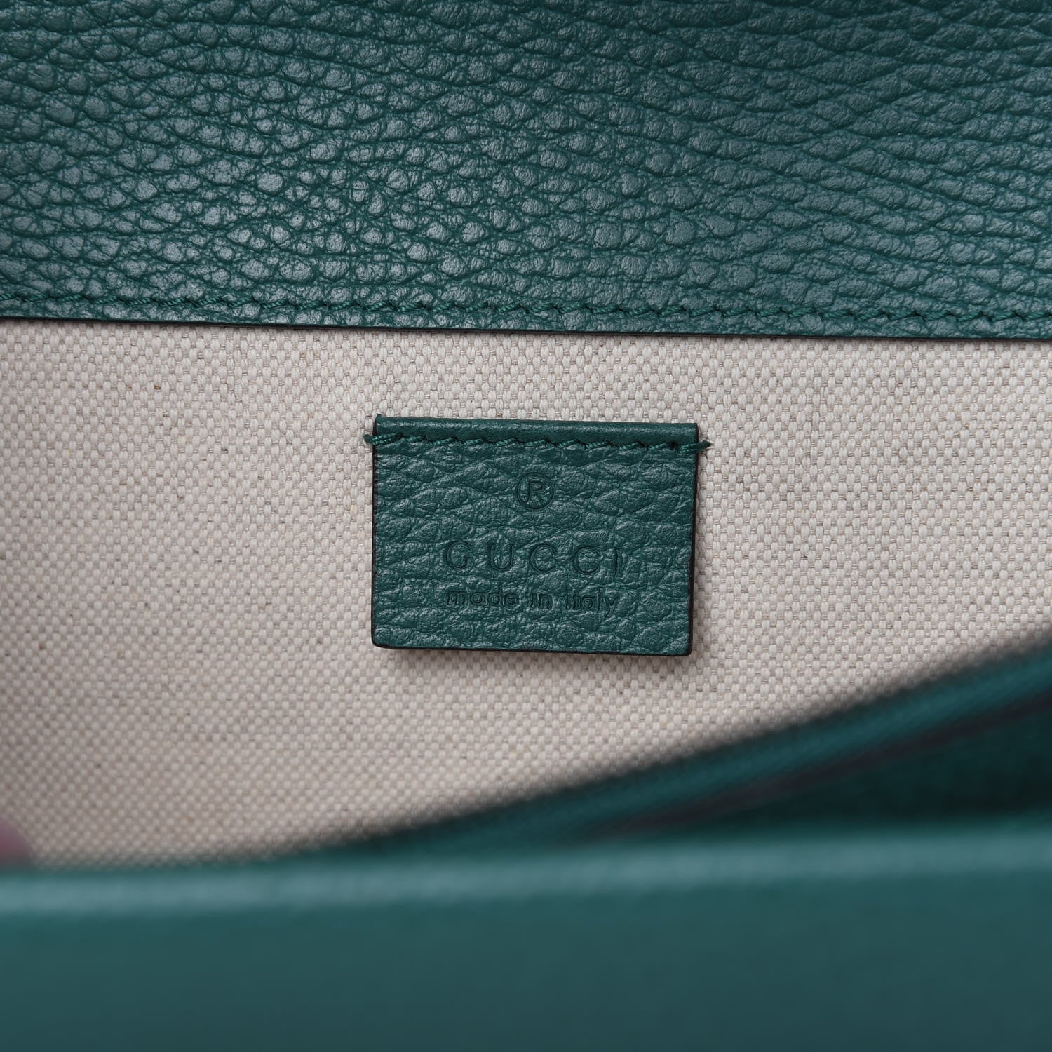Gucci Pebbled Calfskin Small Dionysus Shoulder Bag Emerald 7 of 9