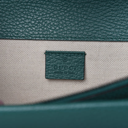 Gucci Pebbled Calfskin Small Dionysus Shoulder Bag Emerald 7 of 9