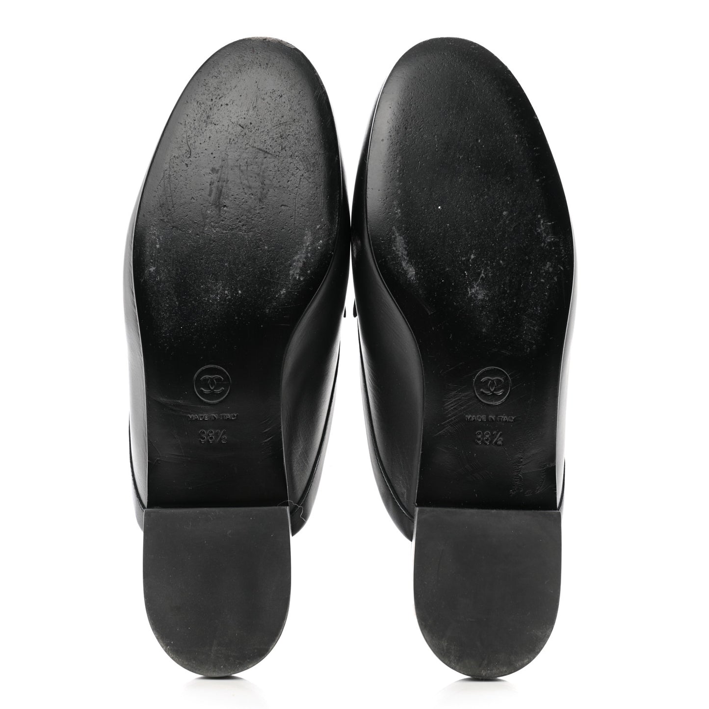 Lambskin CC Mules 38.5 Black