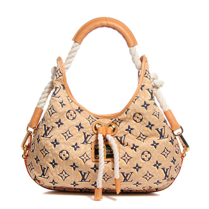 Louis Vuitton Nylon Monogram Cruise Bulles MM Natural 1 of 7