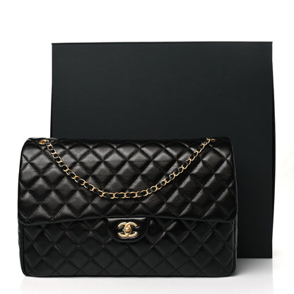 Chanel Caviar Quilted XXL Travel Flap Bag Black 12 of 12