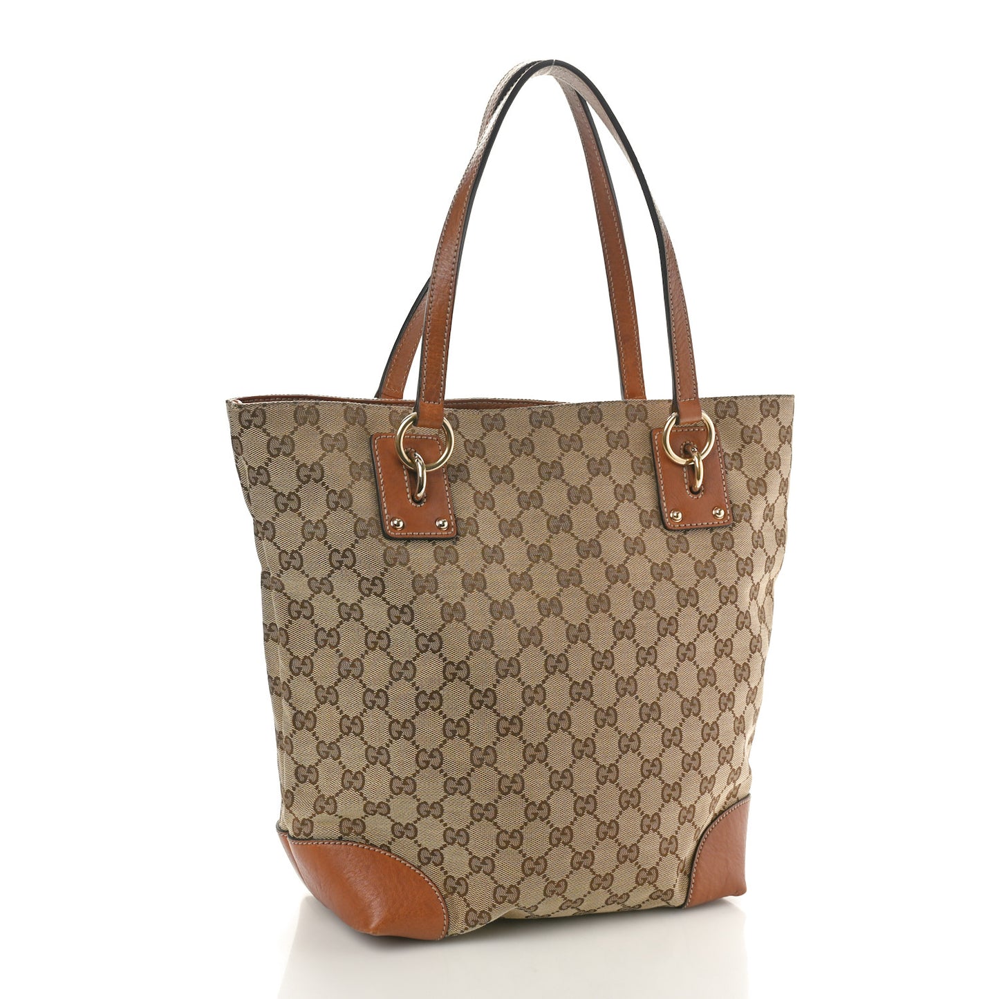 Guccissima Medium Charm Tote Light Brown