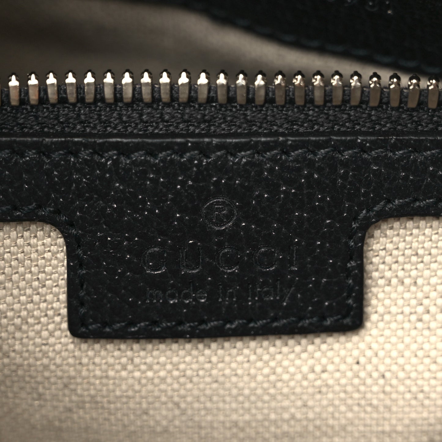 GG Supreme Monogram Textured Dollar Calfskin Web Small Ophidia Messenger Bag Beige Blue