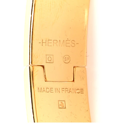 Hermes Enamel Narrow Clic Clac H Bracelet PM Bleu Canard 4 of 5
