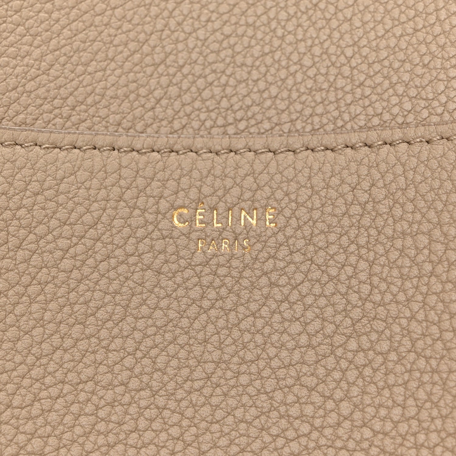 Celine Soft Grained Calfskin Sangle Bucket Bag Dune 6 of 9