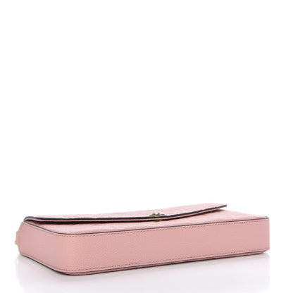 Louis Vuitton Empreinte Pochette Felicie Chain Wallet Rose Poudre 4 of 11