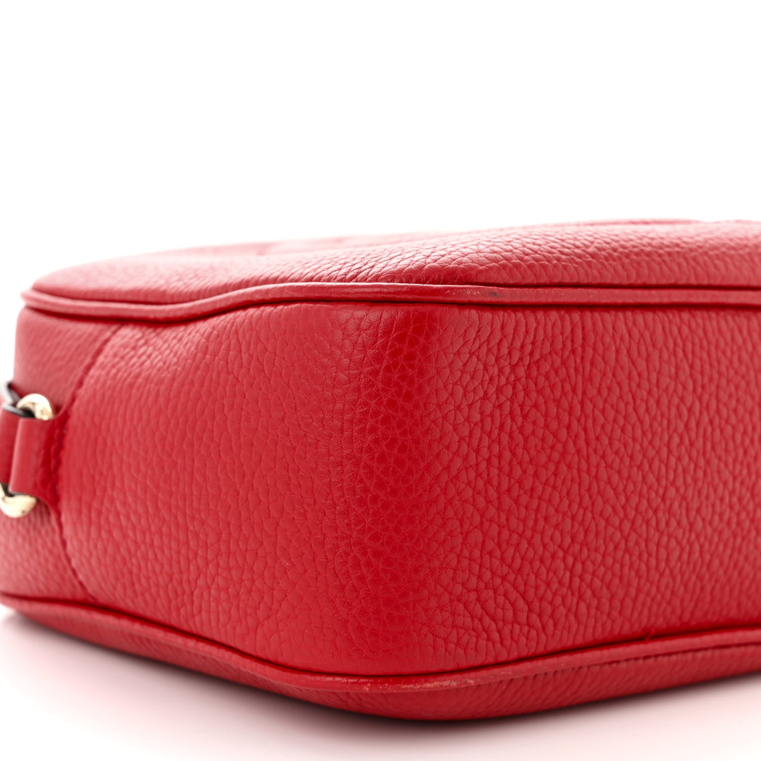 Gucci Pebbled Calfskin Small Soho Disco Bag Vibrant Red 9 of 13