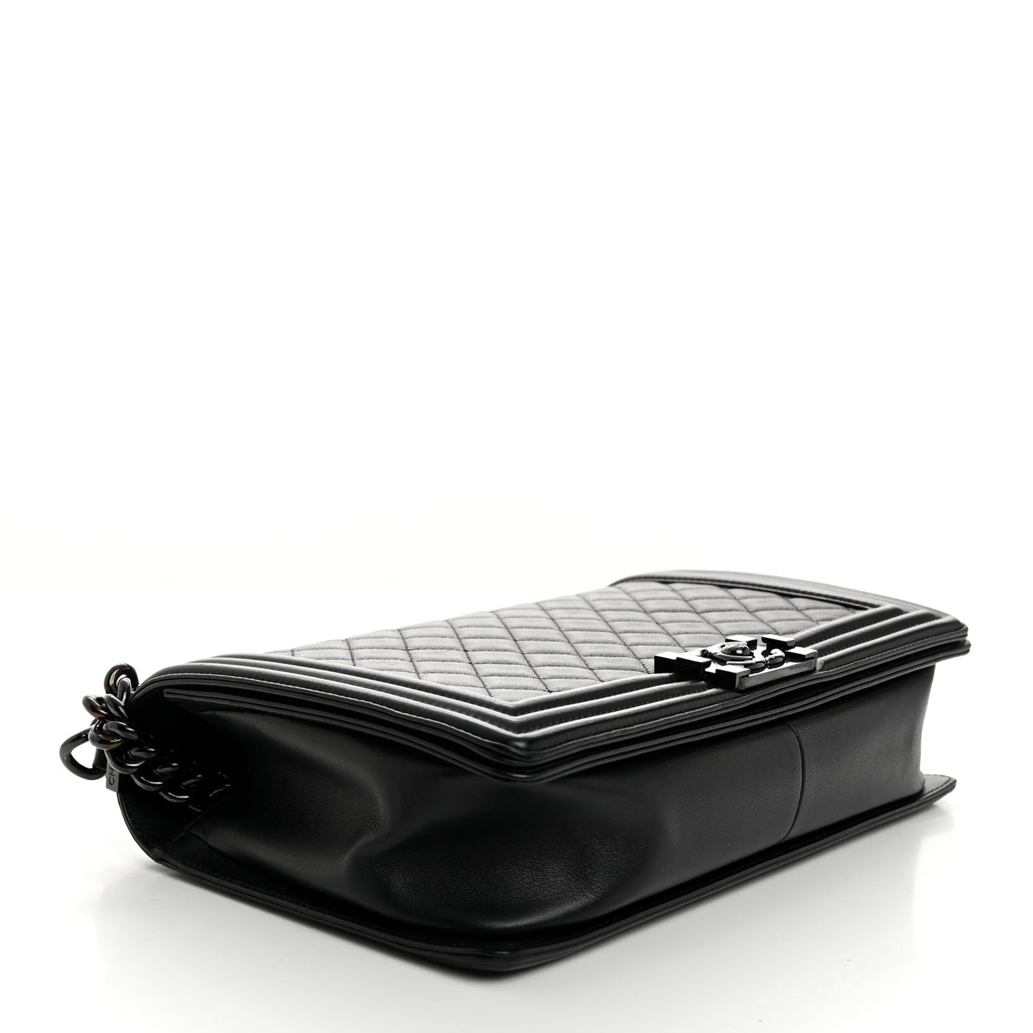 Calfskin Quilted New Medium Boy Flap So Black