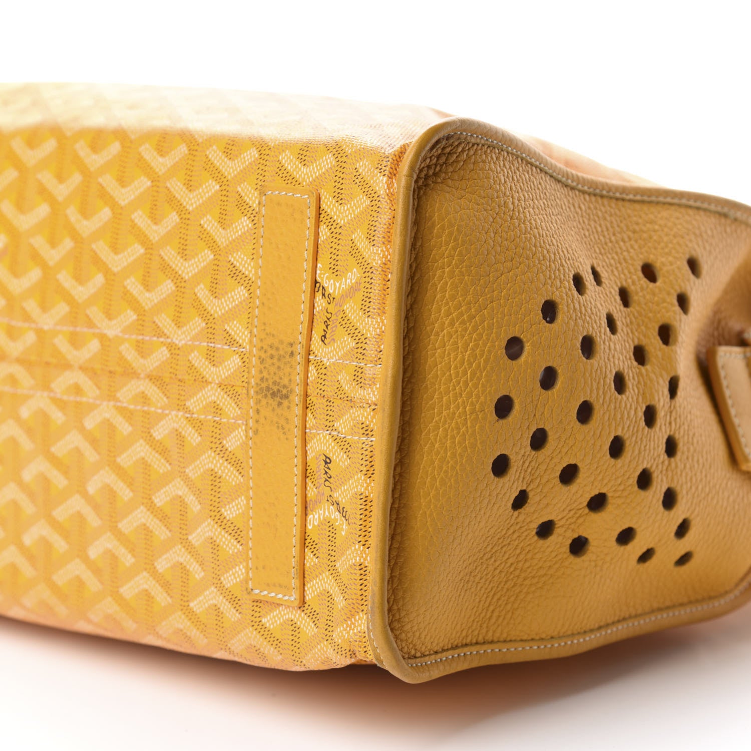 Goyard Goyardine Sac Hardy Pet Carrier PM Yellow 7 of 14