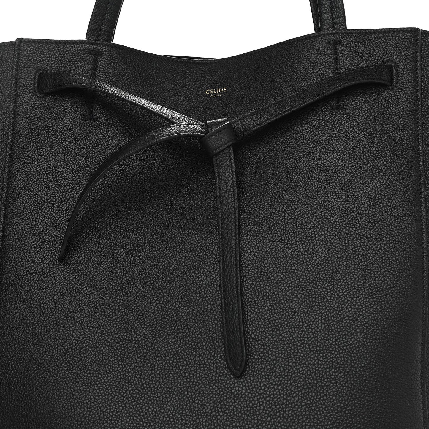 Soft Grained Calfskin Medium Belt Cabas Phantom Black