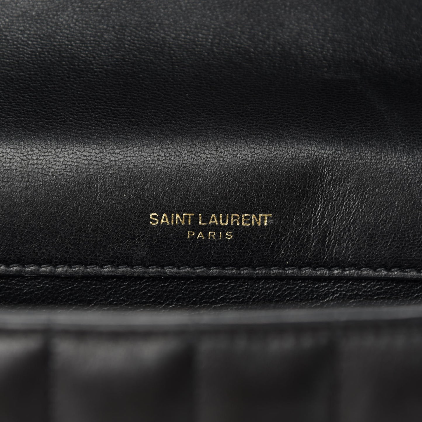 Lambskin Matelasse Monogram Large Vicky Chain Bag Black