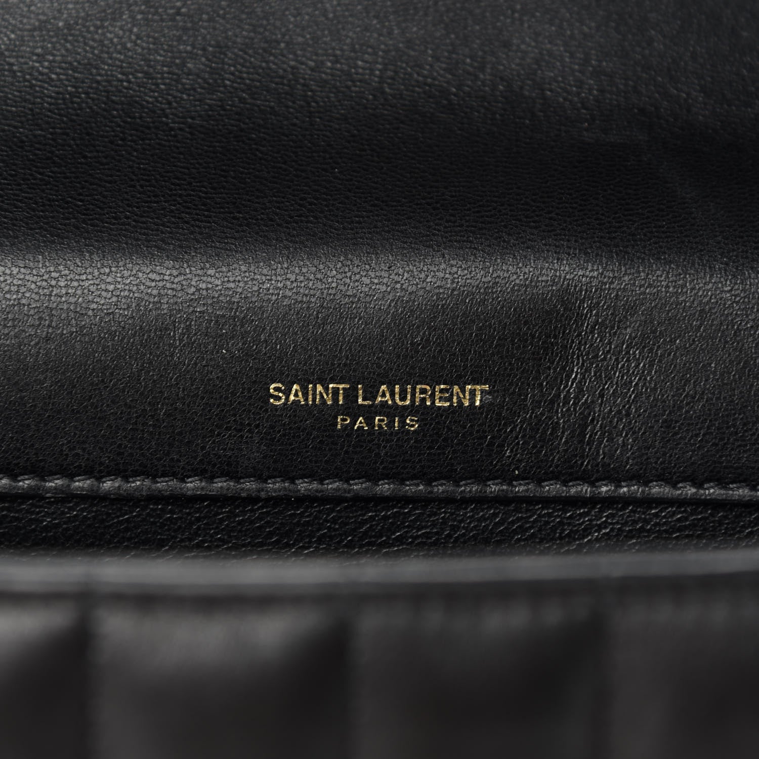 Saint Laurent Lambskin Matelasse Monogram Large Vicky Chain Bag Black 13 of 14