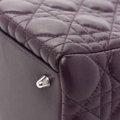 Christian Dior Lambskin Cannage Medium Lady Dior Purple 11 of 18