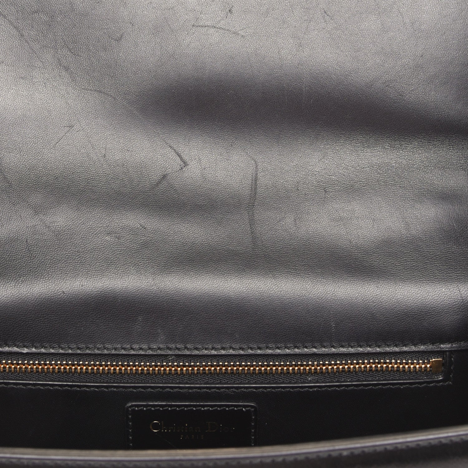 Christian Dior Smooth Calfskin 30 Montaigne Flap Bag Black 9 of 9