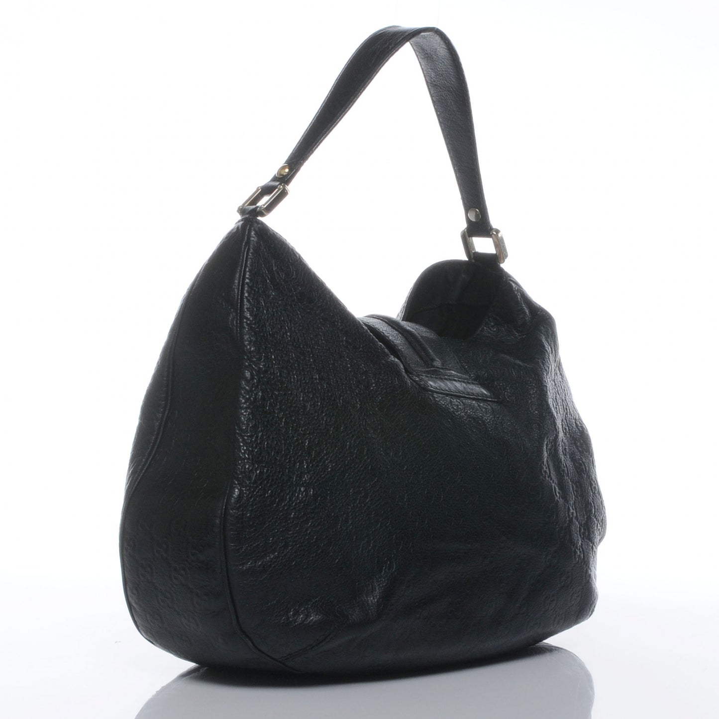Guccissima New Ladies Web Large Hobo Black