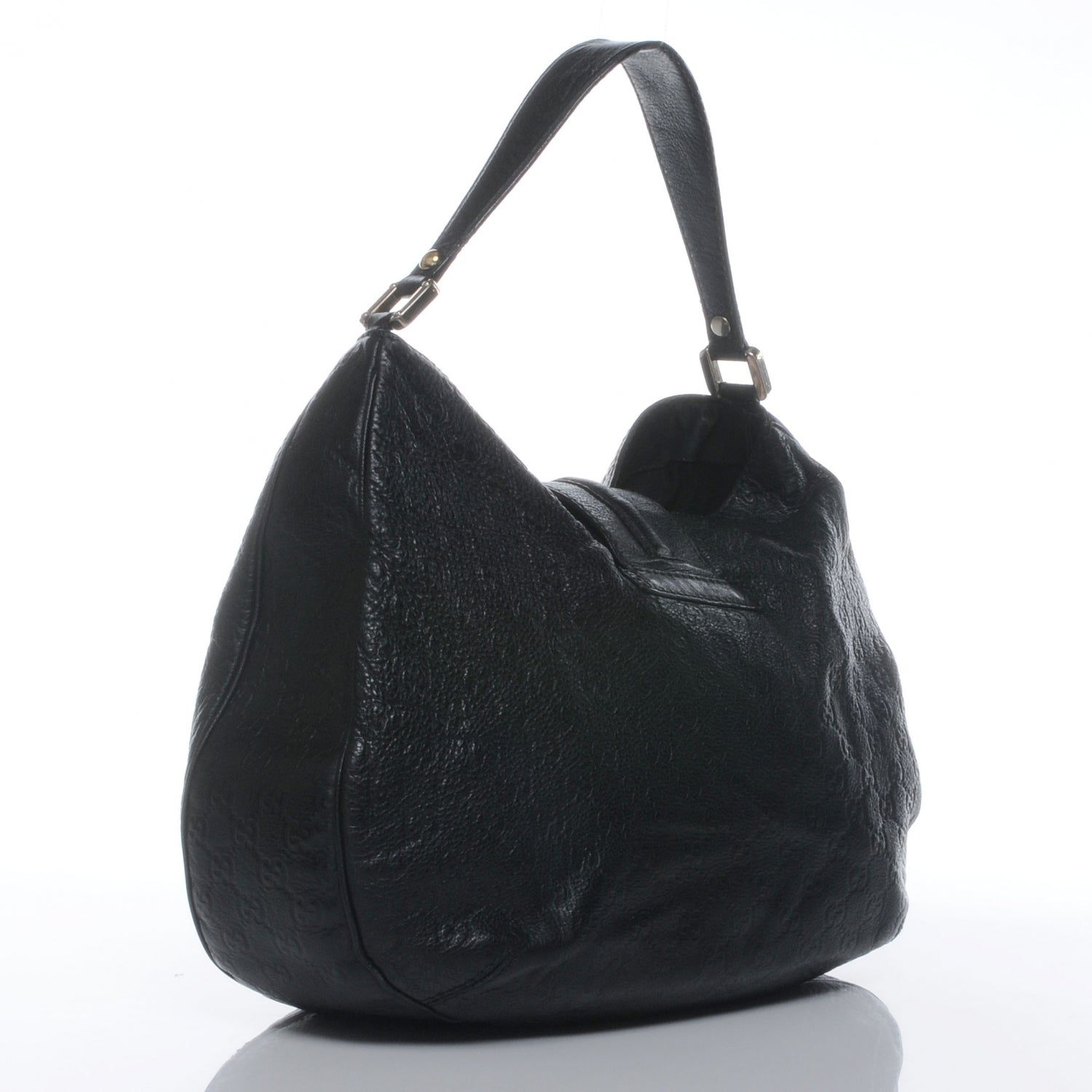 Gucci Guccissima New Ladies Web Large Hobo Black 3 of 8