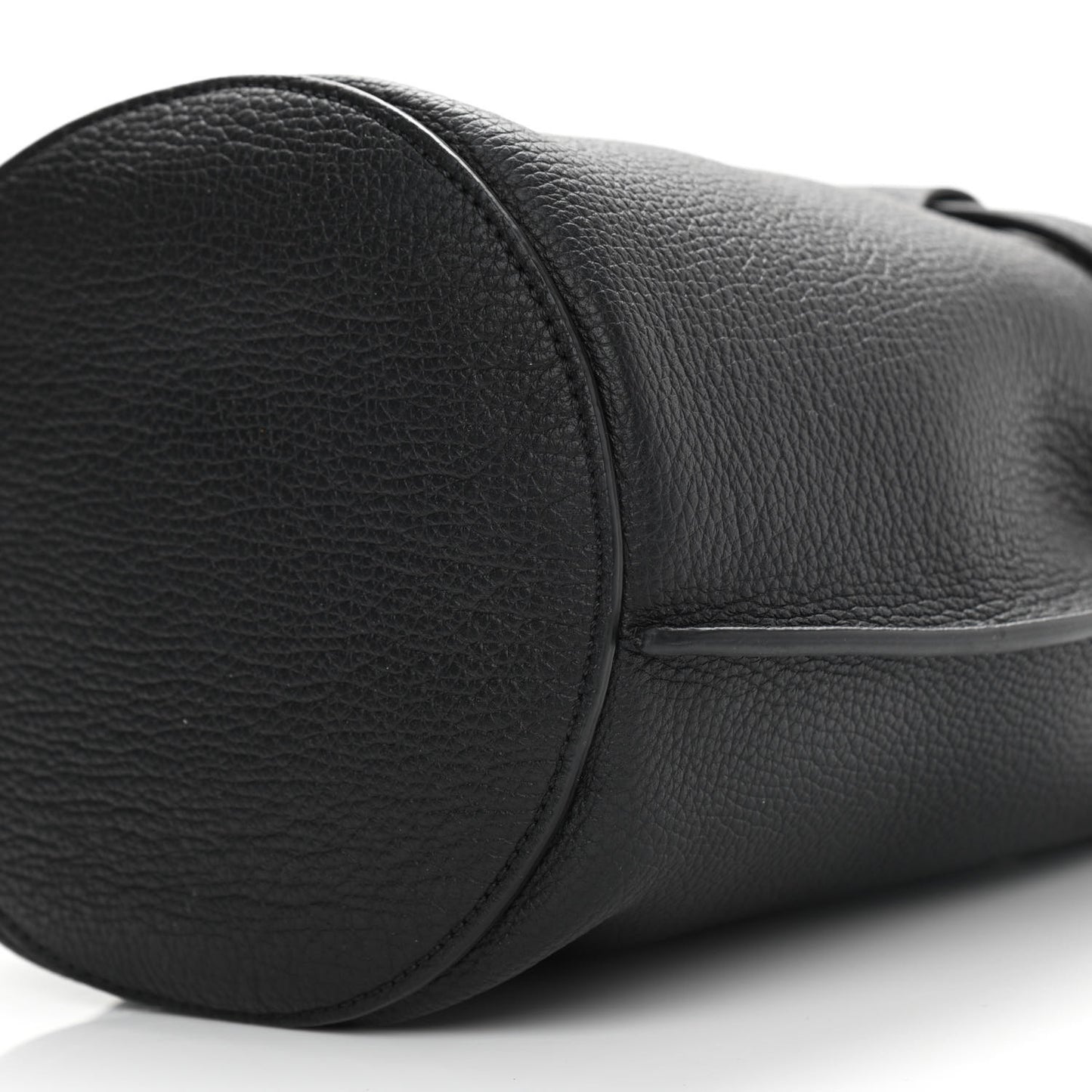Supple Grained Calfskin Nano Big Bag Bucket Black