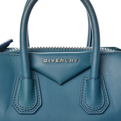 Givenchy Calfskin Patent Mini Antigona Petrol Blue 8 of 12