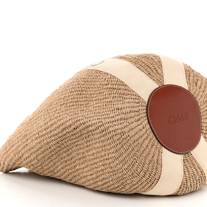Chloe Raffia Large Woody Basket Bag White 9 of 10