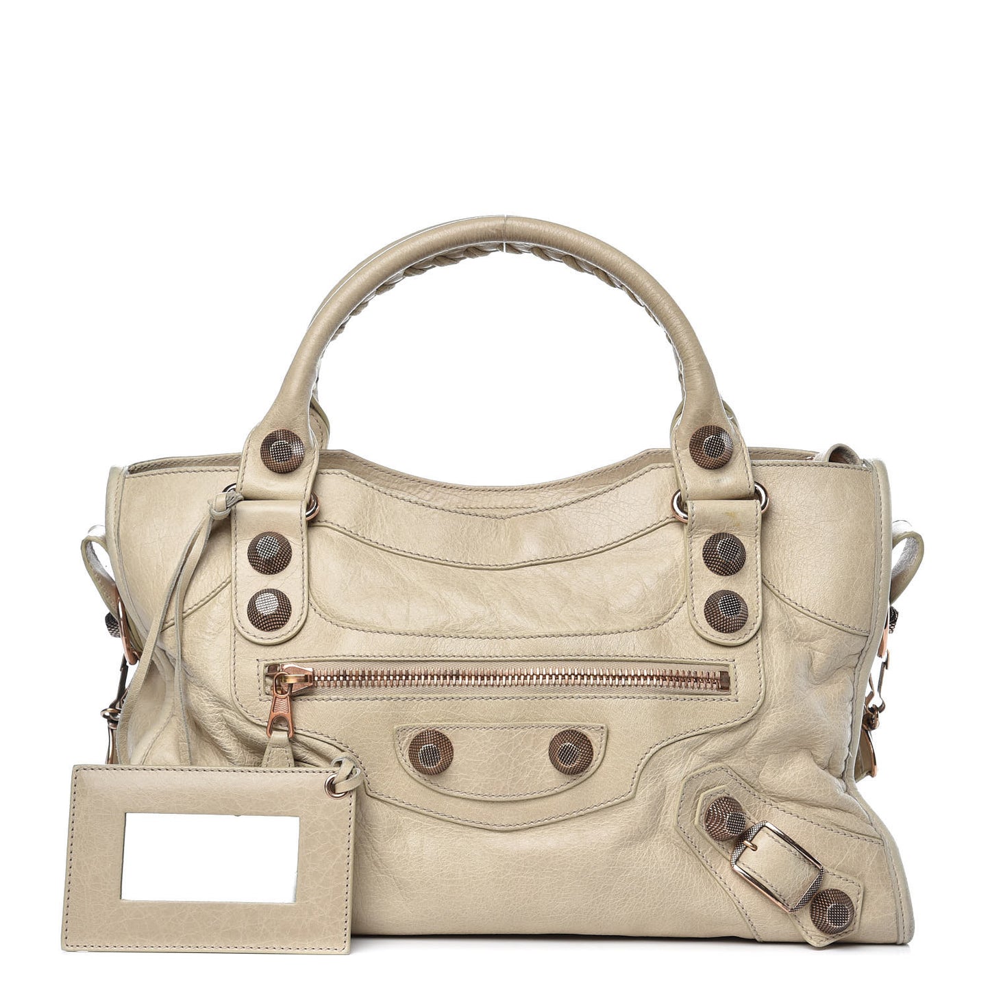 Agneau Giant 21 Rose Gold Hardware City Praline