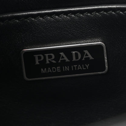 Prada Spazzolato Cleo Shoulder Bag Black 6 of 10