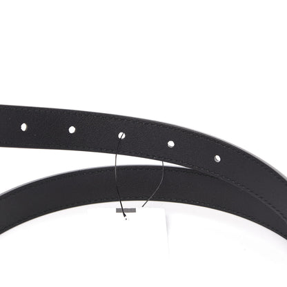 Gucci Calfskin Pearl Double G 20mm Belt 95 38 Black Cream 3 of 4
